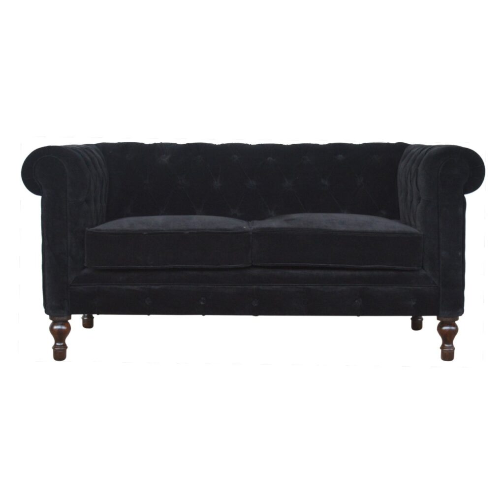 Canada Black Velvet Chesterfield Sofa Suppliers