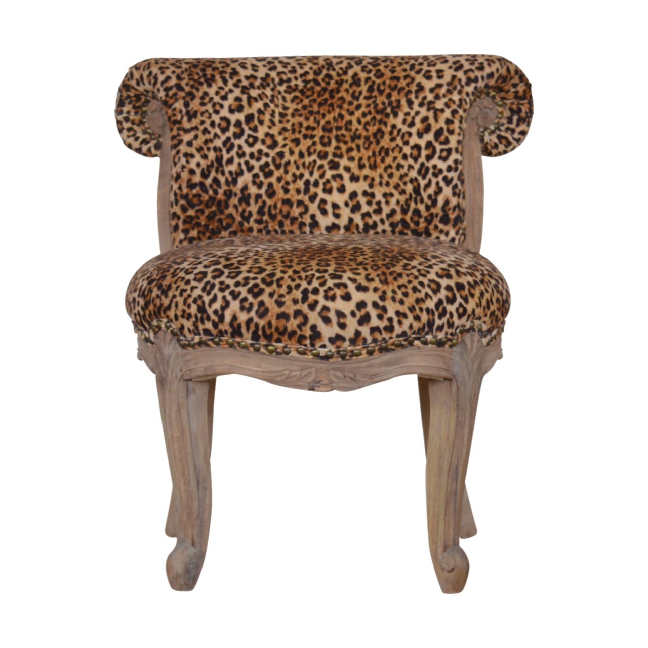 Canada Leopard Print Studded Chair Suppliers