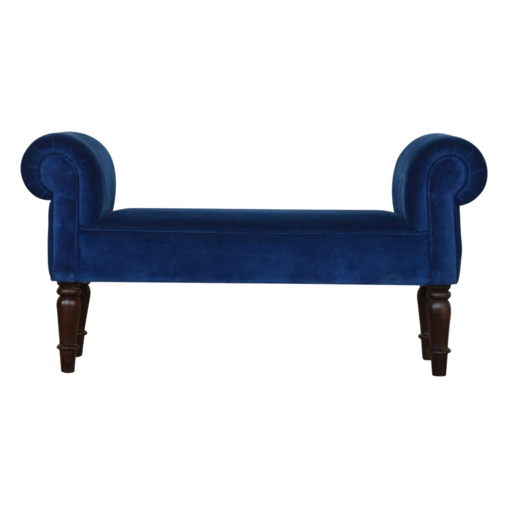 Canada Royal Blue Velvet Bench Suppliers