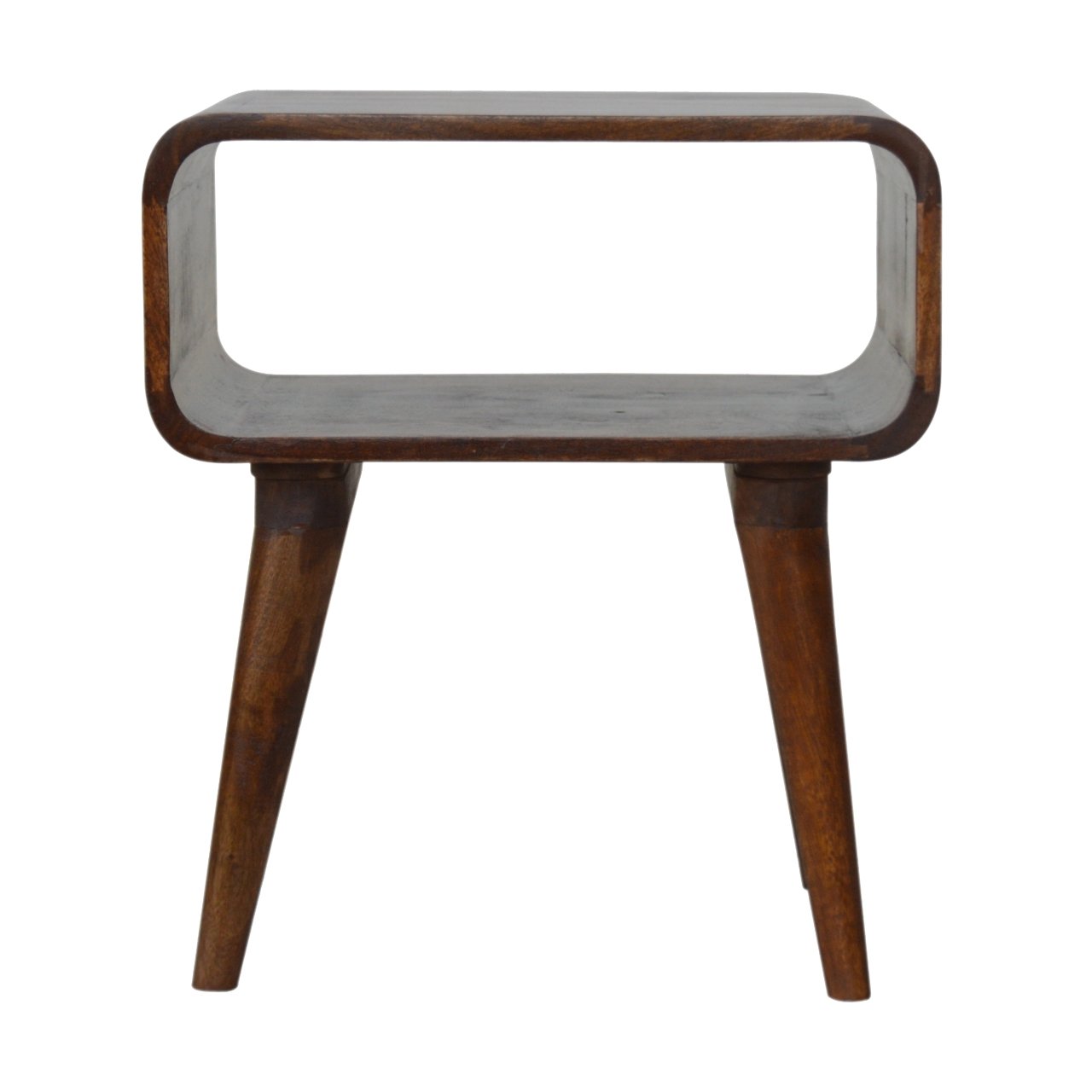 Canada Curved Open Chestnut Nightstand Suppliers