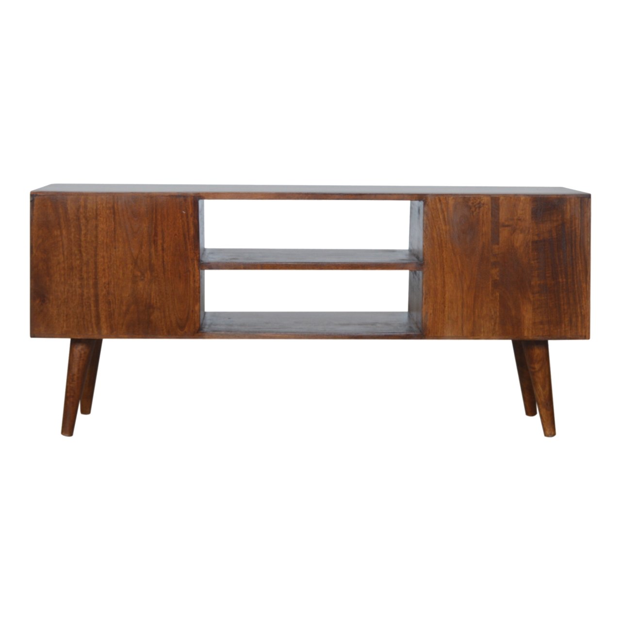 Chestnut Inlay Abstract TV Unit - Image 9