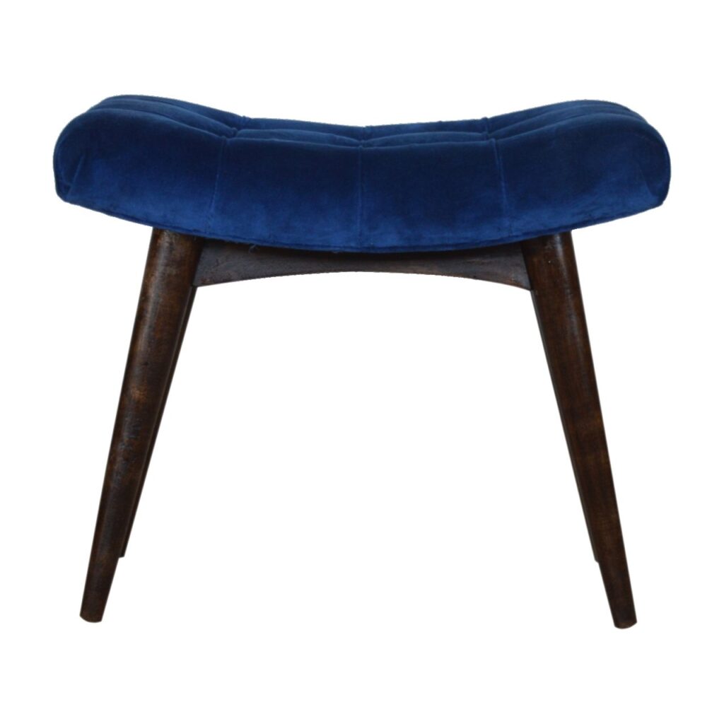 Canada Royal Blue Cotton Velvet Bench Suppliers
