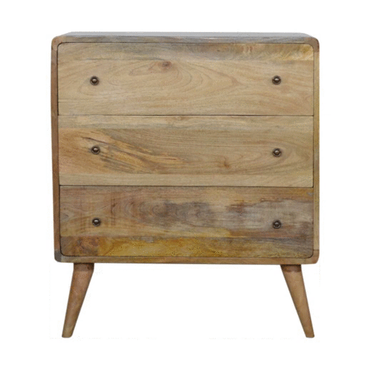 Curved Oak-ish Chest - Image 11