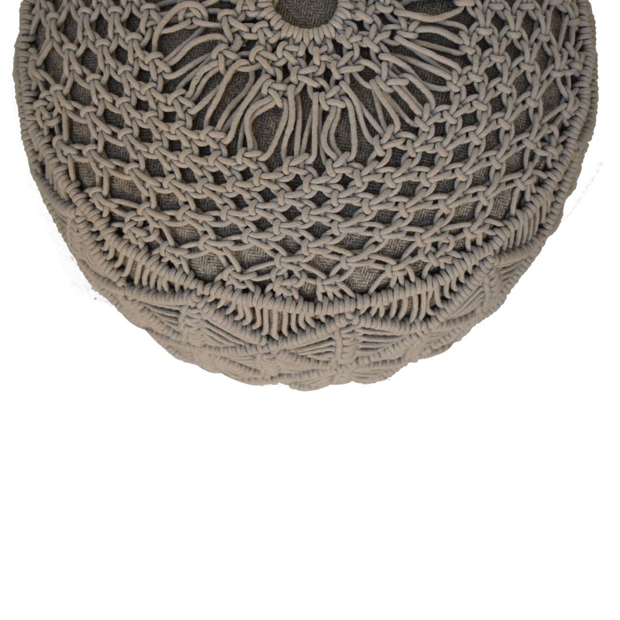 Crotchet Grey Footstool - Image 5