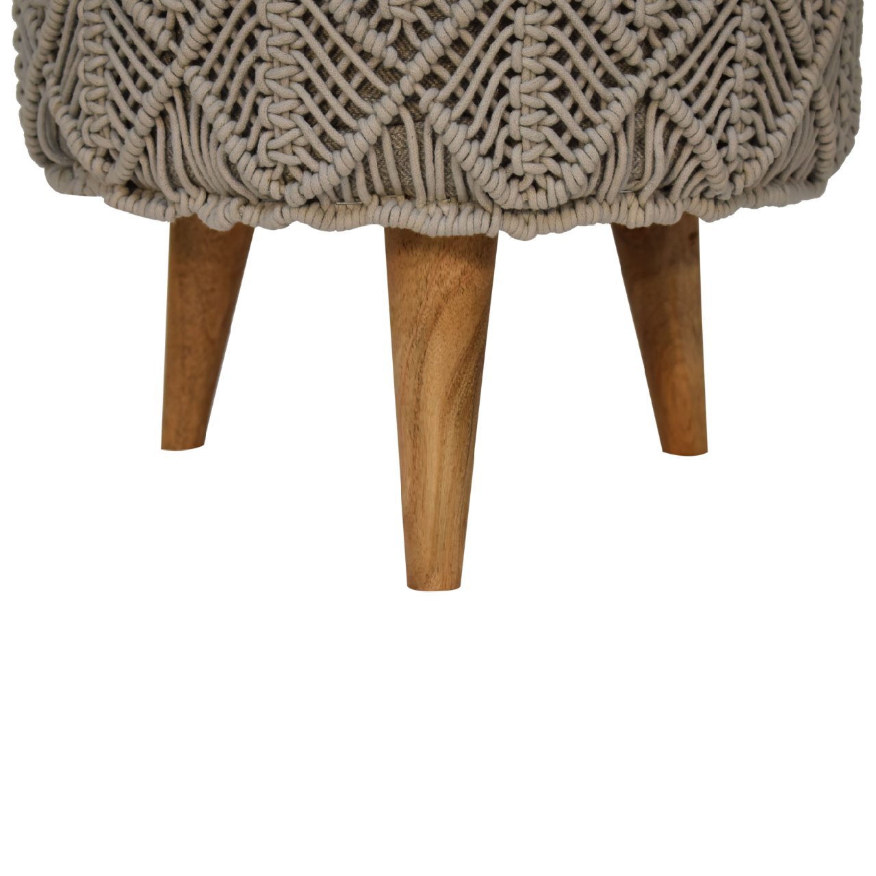Crotchet Grey Footstool - Image 7