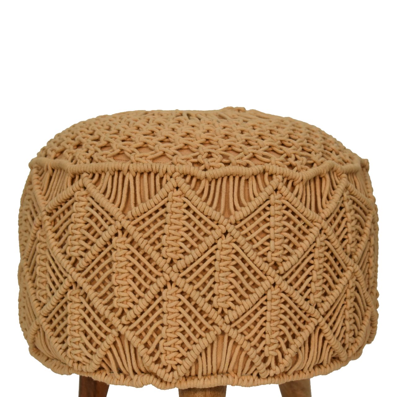 Crotchet Brown Footstool - Image 4