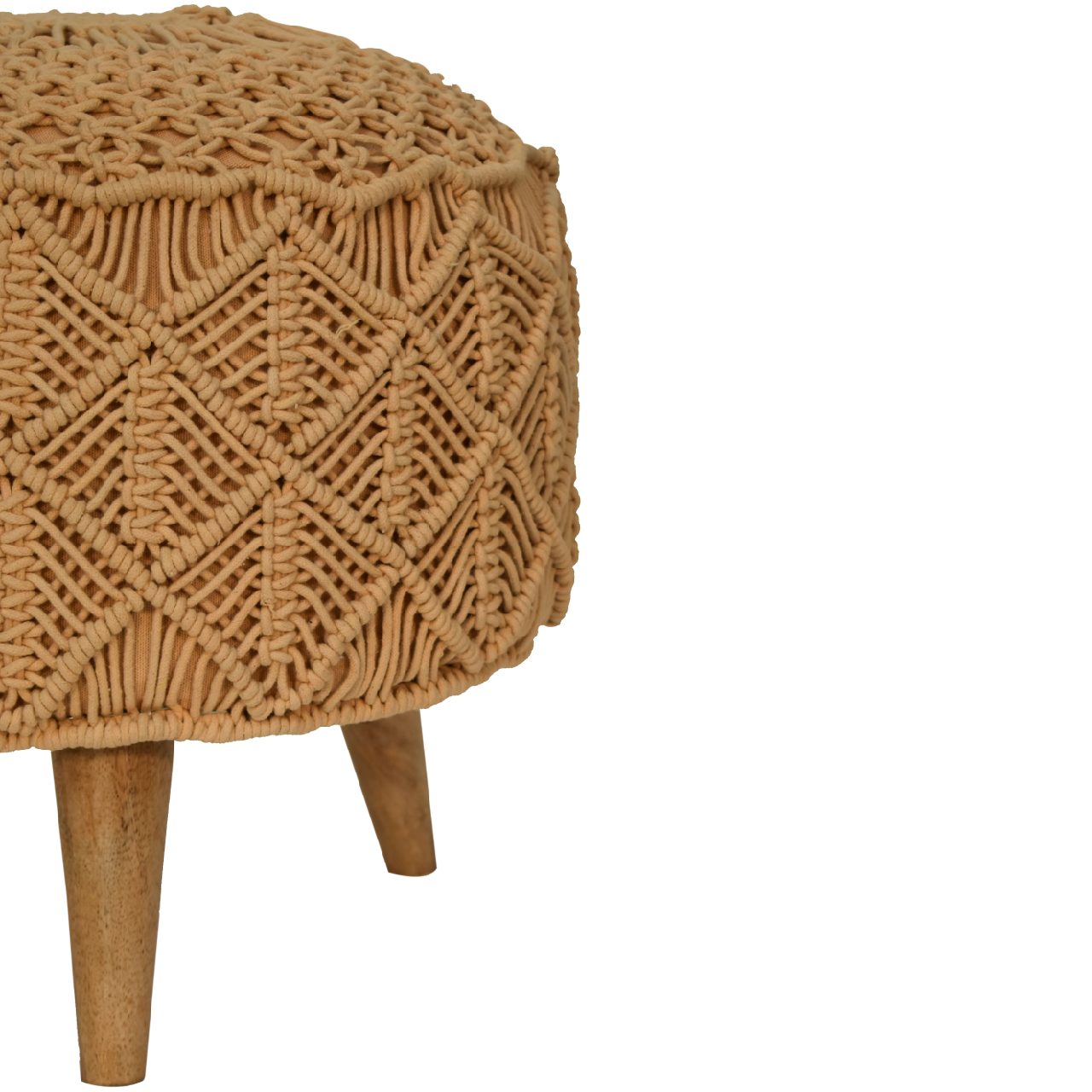 Crotchet Brown Footstool - Image 7