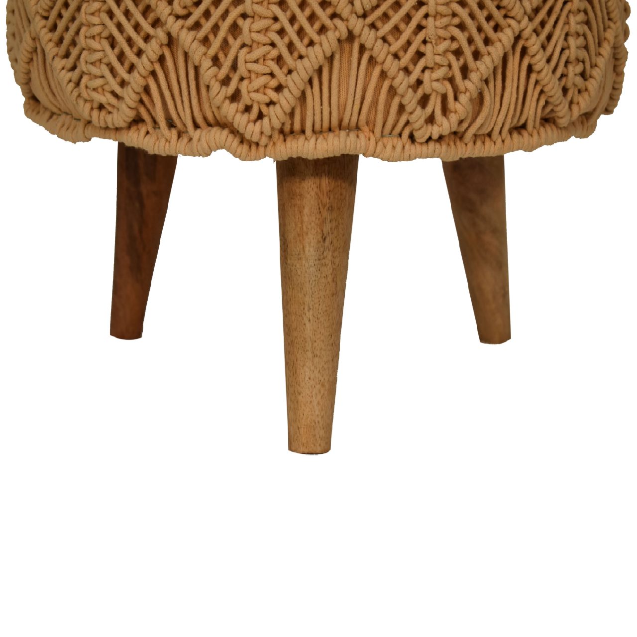 Crotchet Brown Footstool - Image 8