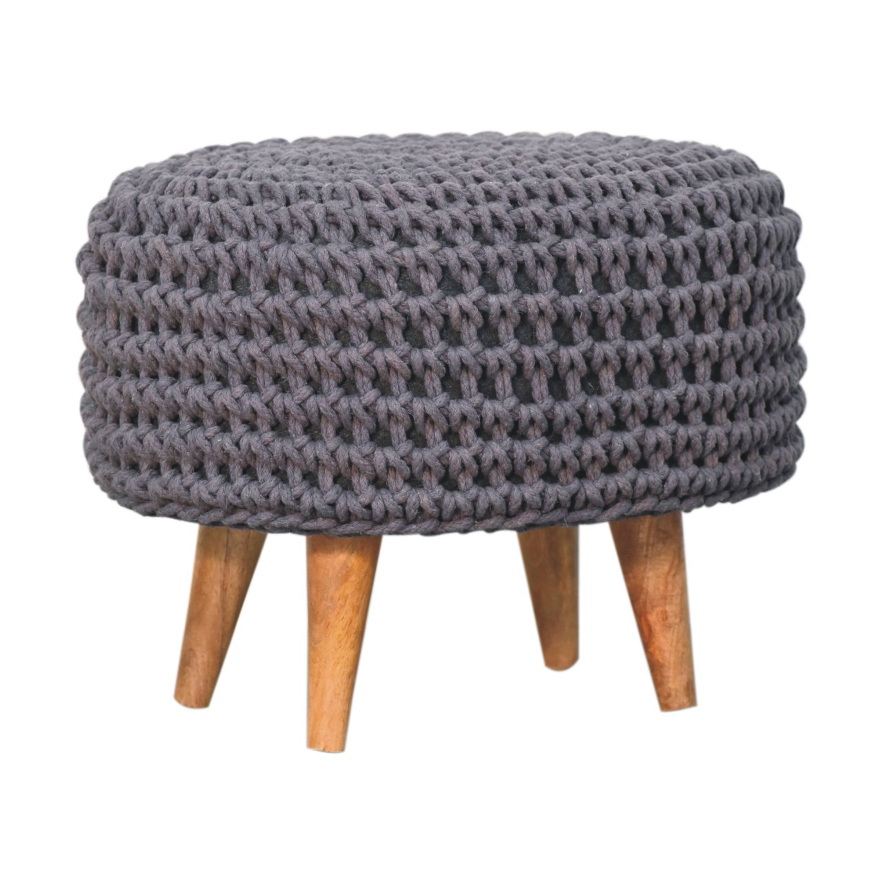Keeva Grey Oblong Footstool - Image 3