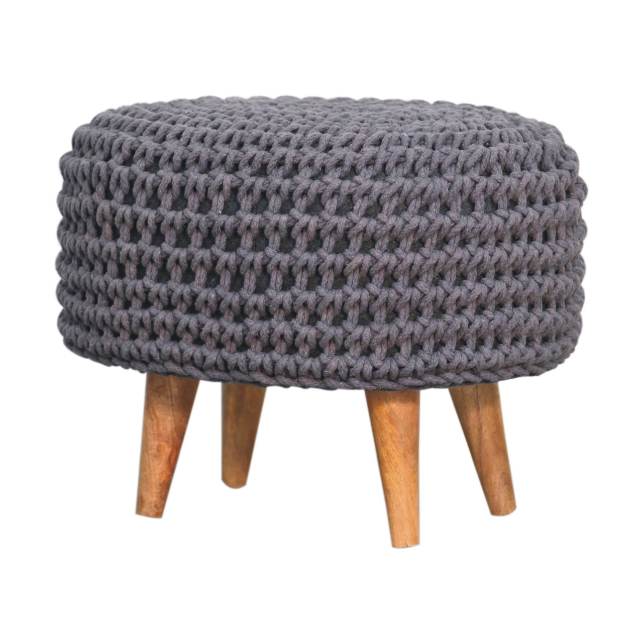 Keeva Grey Oblong Footstool - Image 4