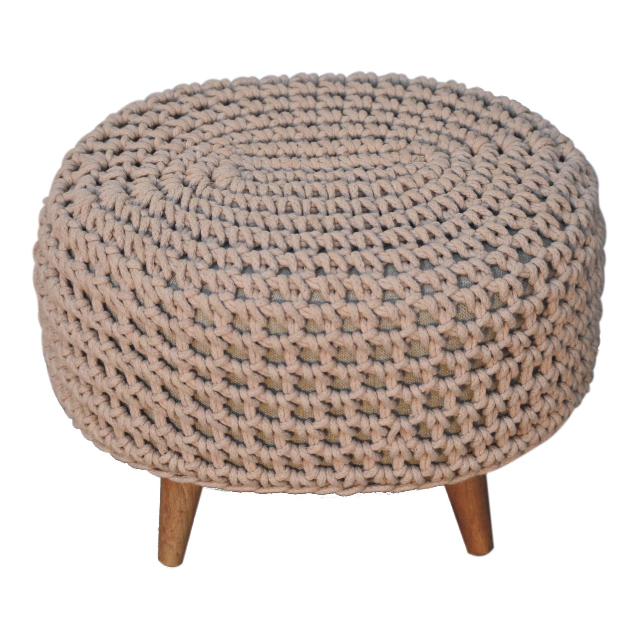 Keeva Beige Oblong Footstool - Image 4