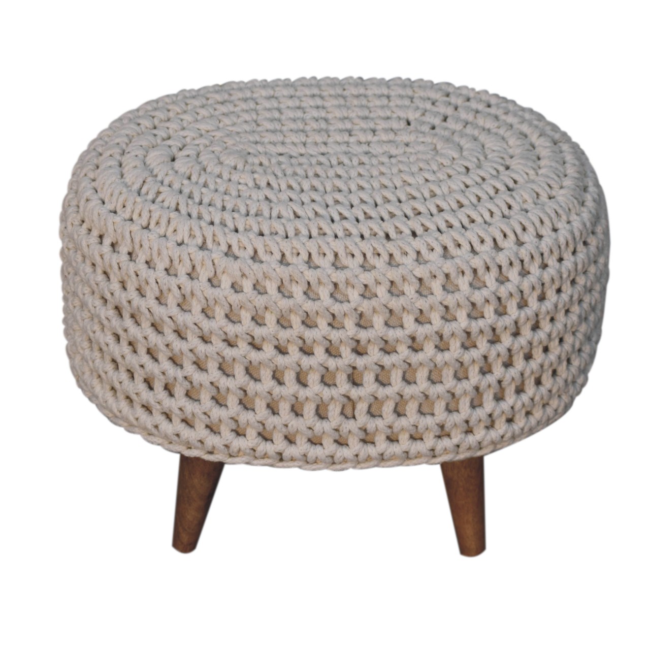 Keeva White Oblong Footstool - Image 5