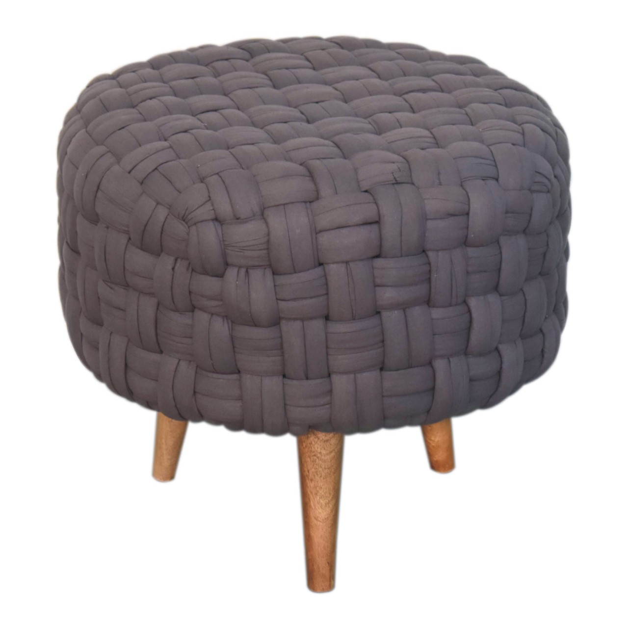 Grey Tube Footstool - Image 3