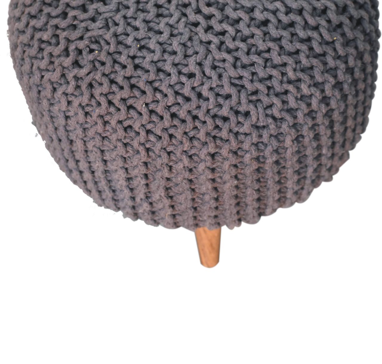 Keeva Grey Round Footstool - Image 5