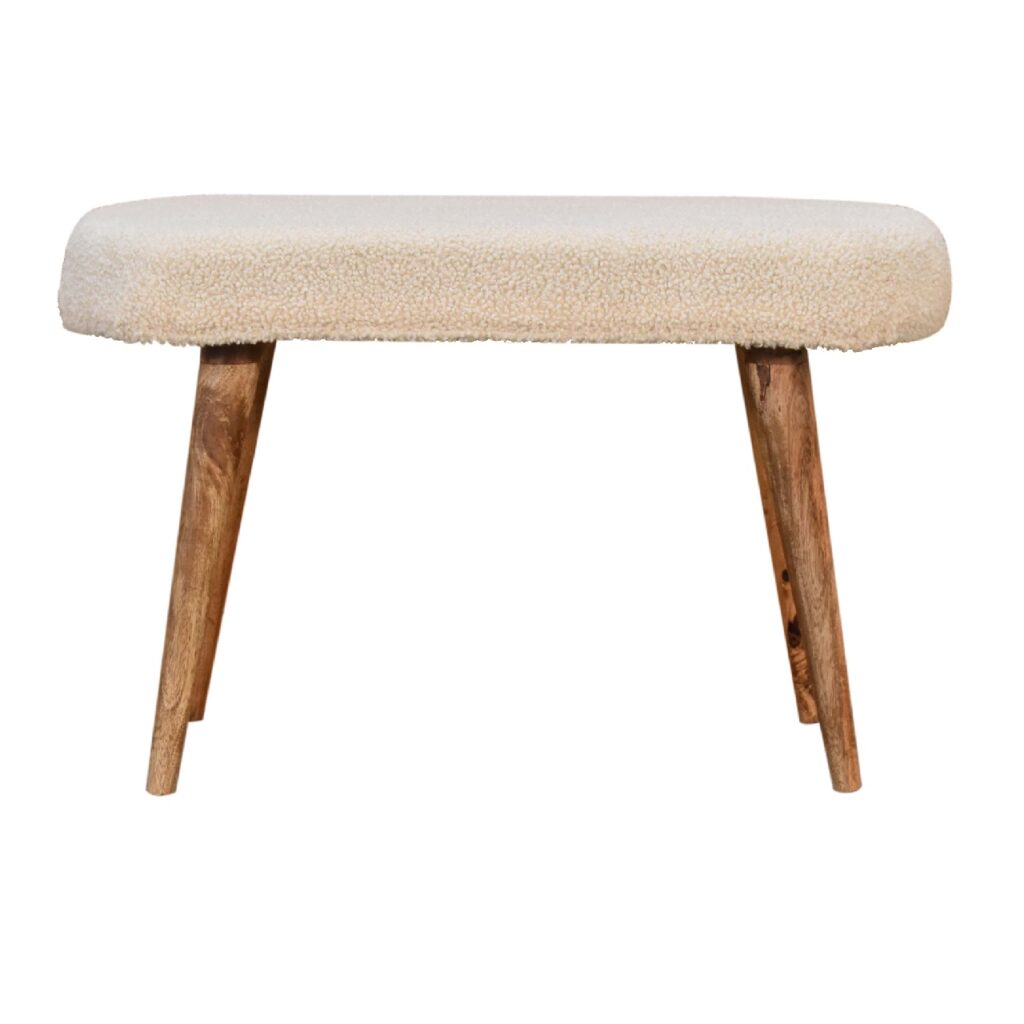 Canada Cream Boucle Nordic Bench Suppliers