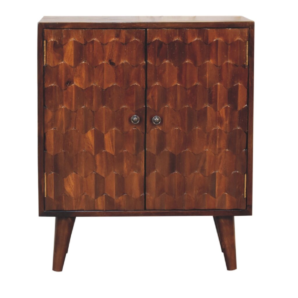 Canada Chestnut Pineapple Carved Cabinet Suppliers