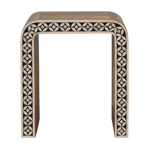 Edessa Bone Inlay End Table - Image 11