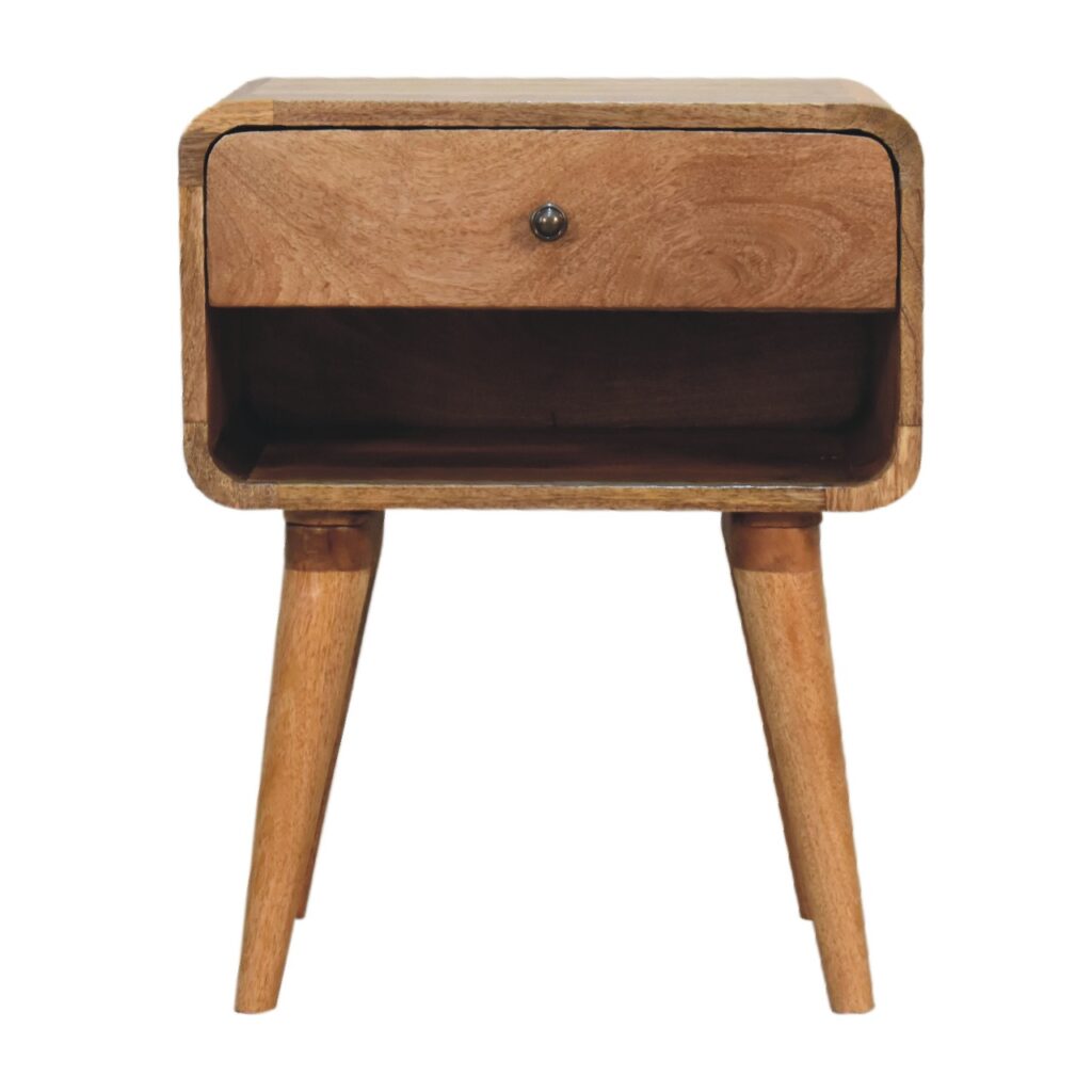 Canada Curved Oak-ish Open Nightstand Suppliers