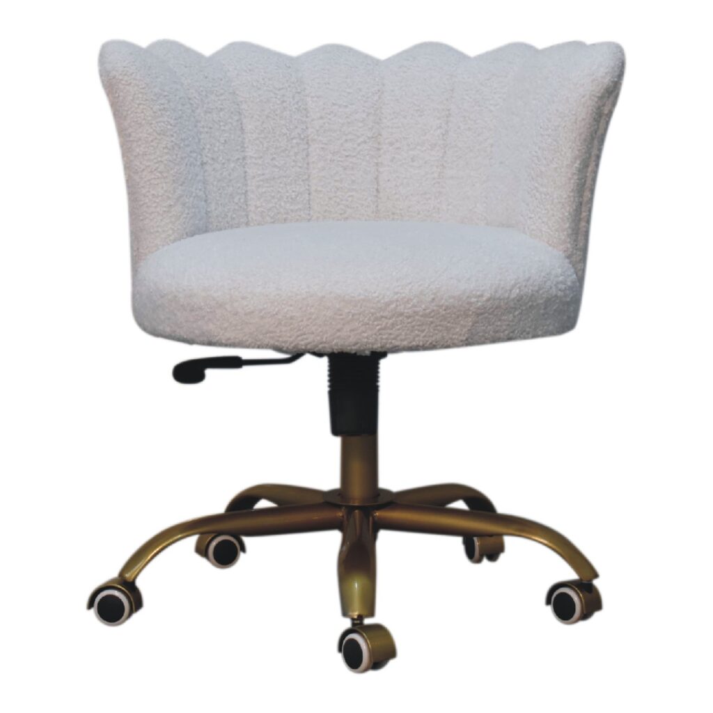 Canada White Boucle Swival Chair Suppliers
