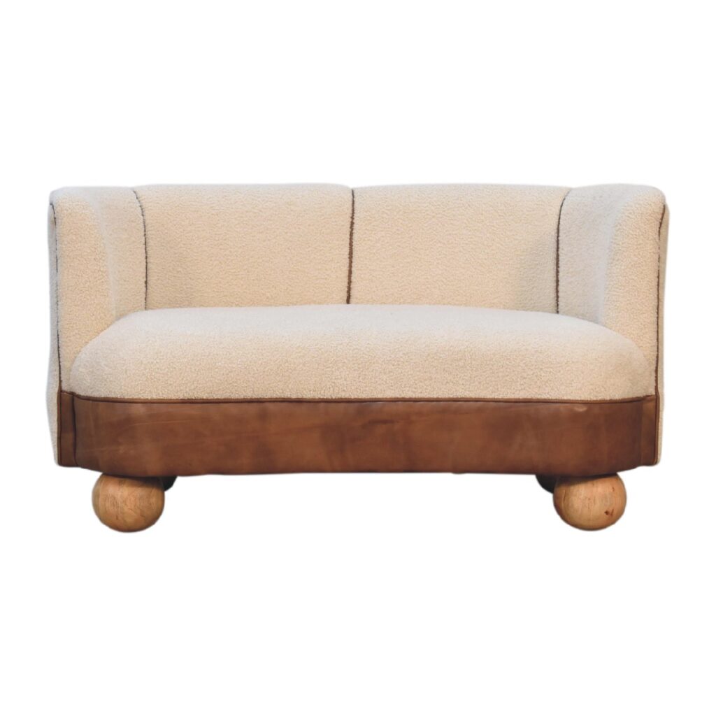 Canada Boucle Cream Buffalo Small Sofa Suppliers