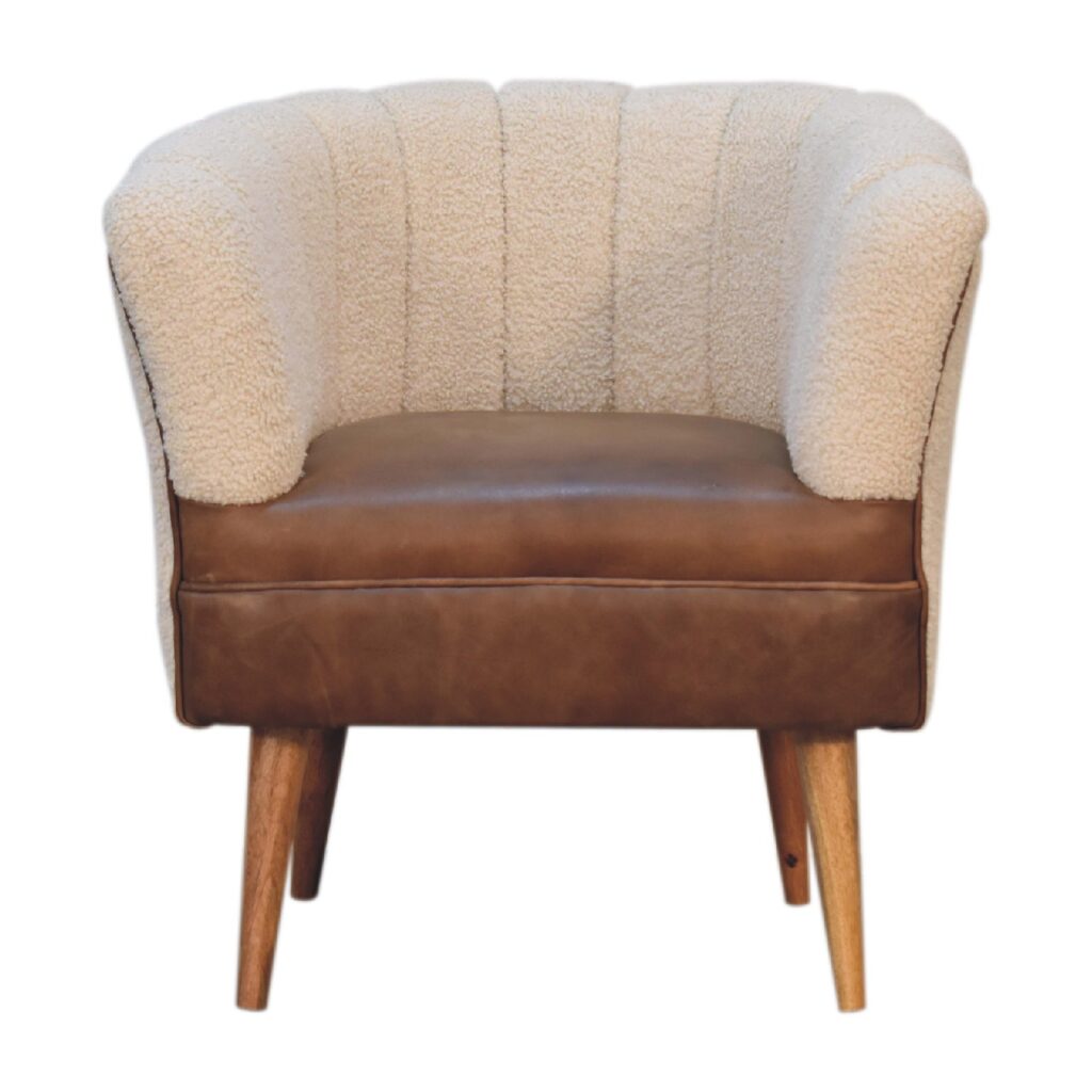 Canada Boucle Cream Buffalo Armchair Suppliers