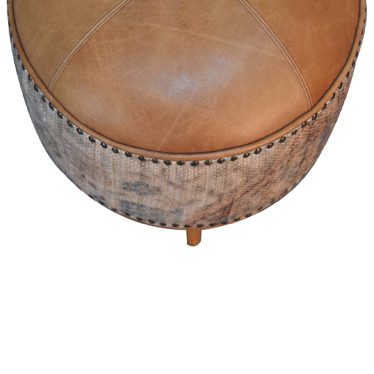 bulk Haven Durrie Round Footstool for resale