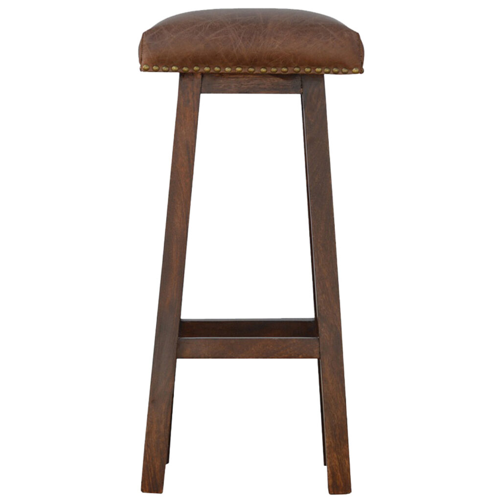 Canada Buffalo Brass Leather Bar Stool Suppliers