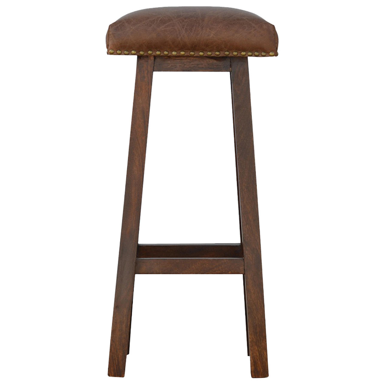Canada Buffalo Brass Leather Bar Stool Suppliers