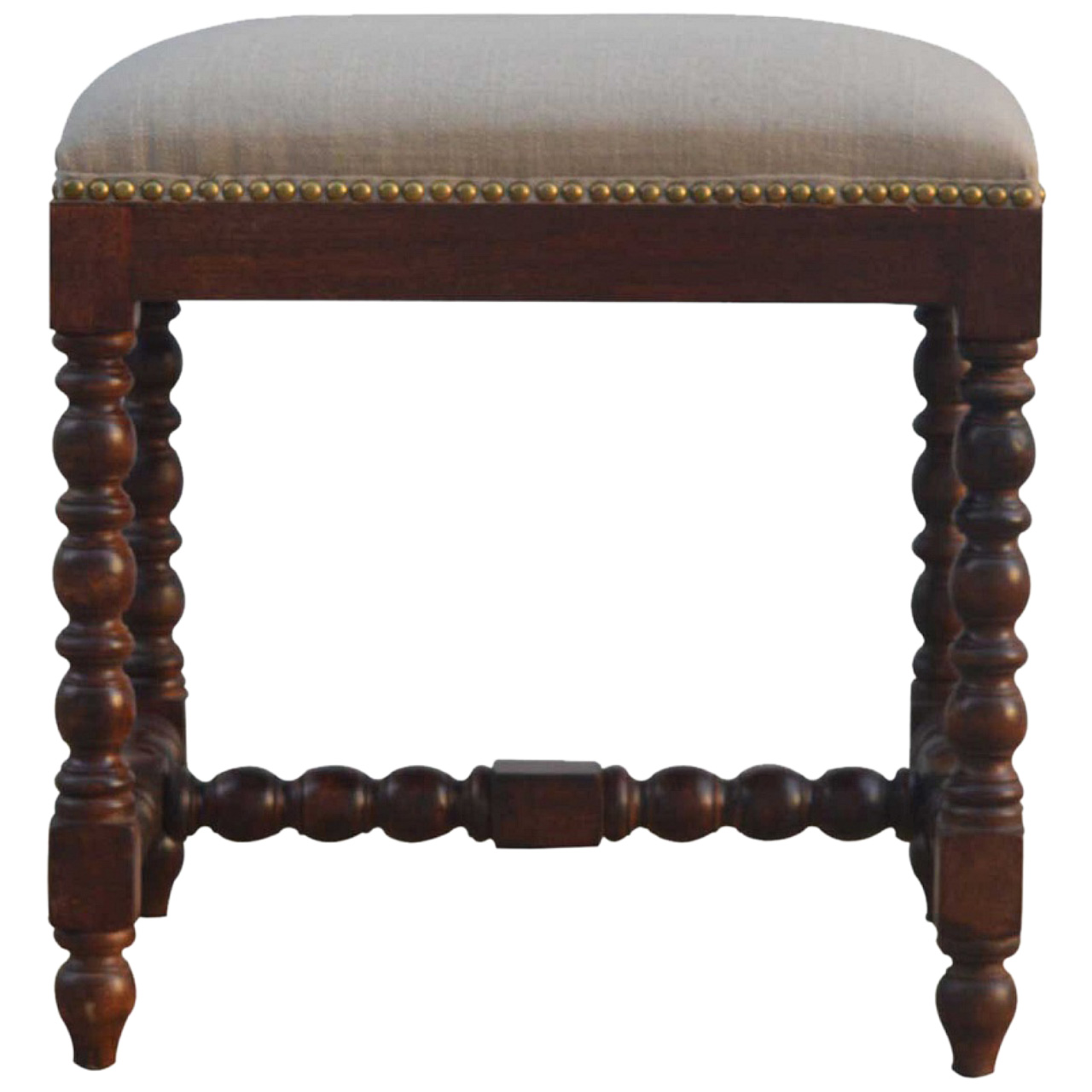 Canada White Linen Occasional Footstool Suppliers