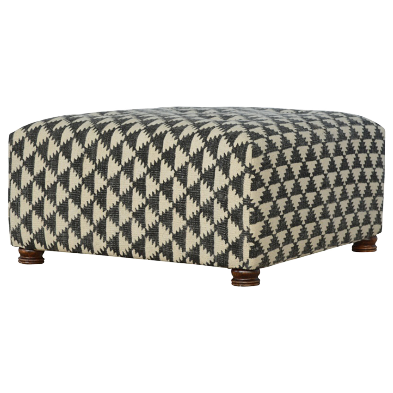 Occasional Footstool Upholstered in Jute Dhurrie wholesalers