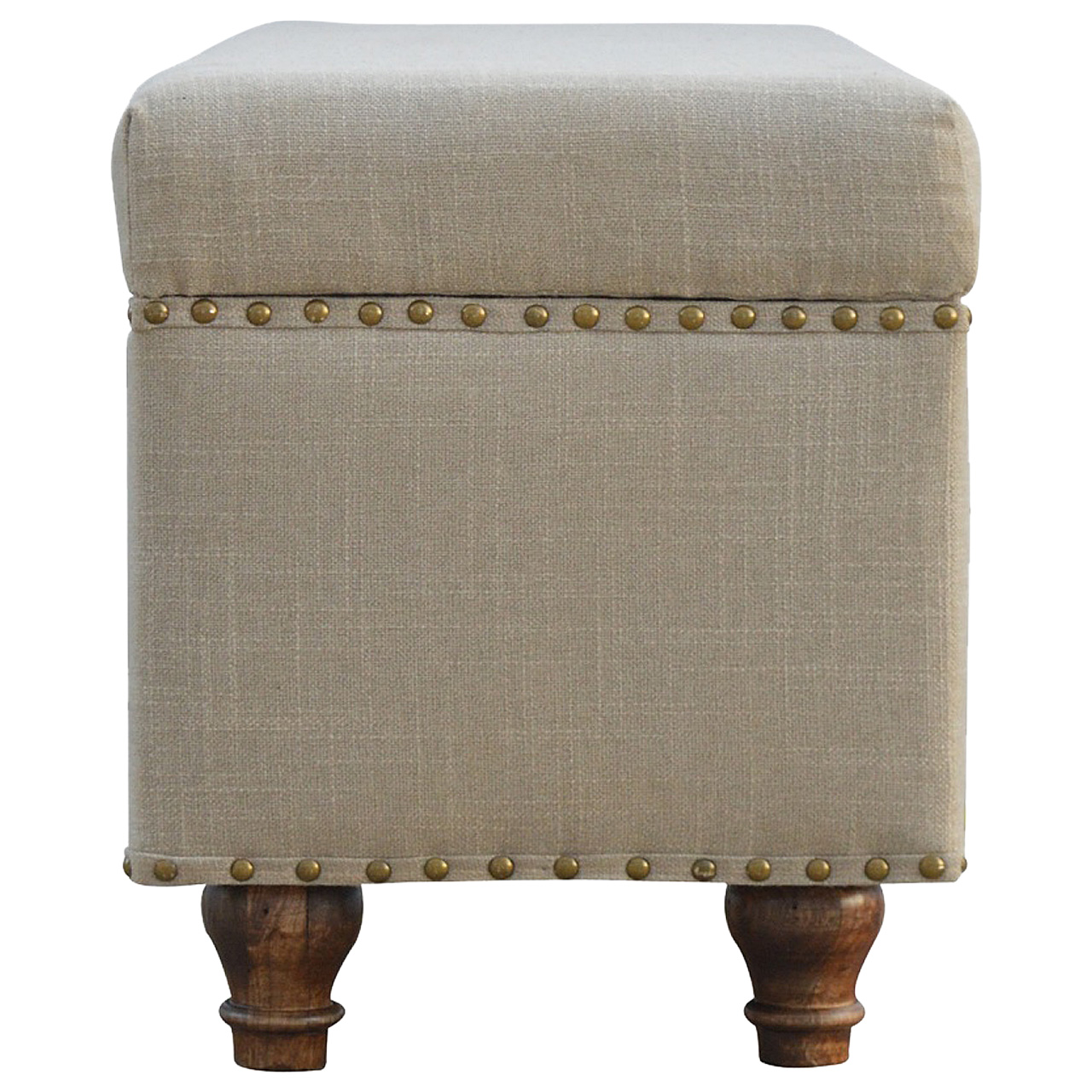 Studded Hallways Linen Lid-up Bench for wholesale