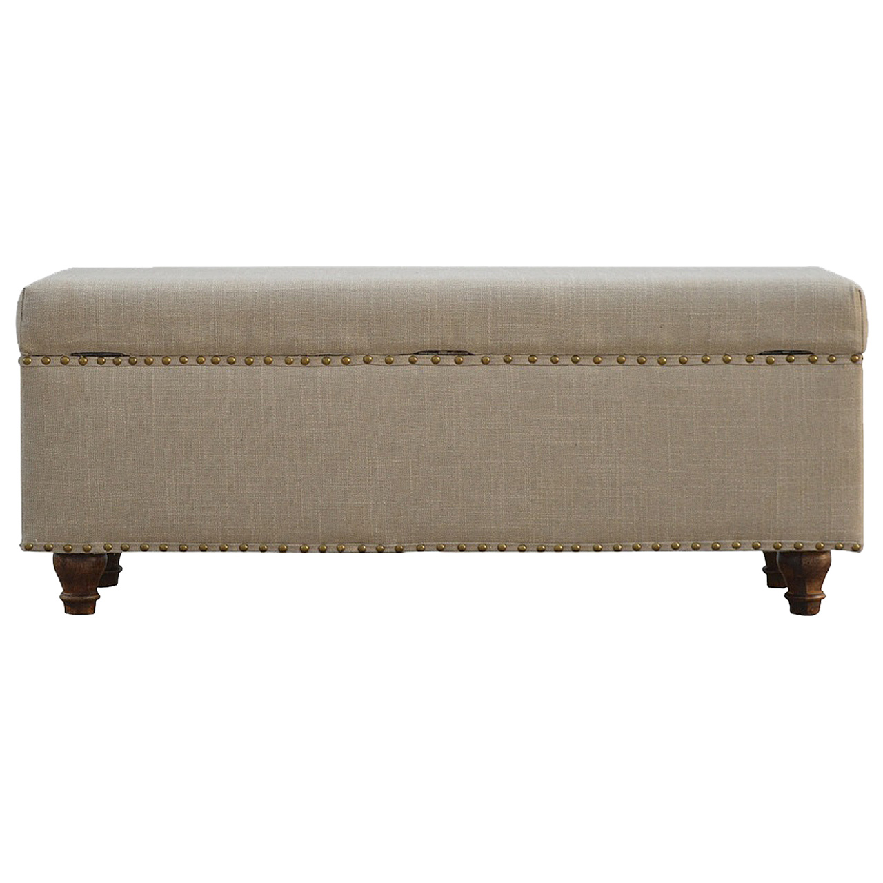 bulk Studded Hallways Linen Lid-up Bench for resale