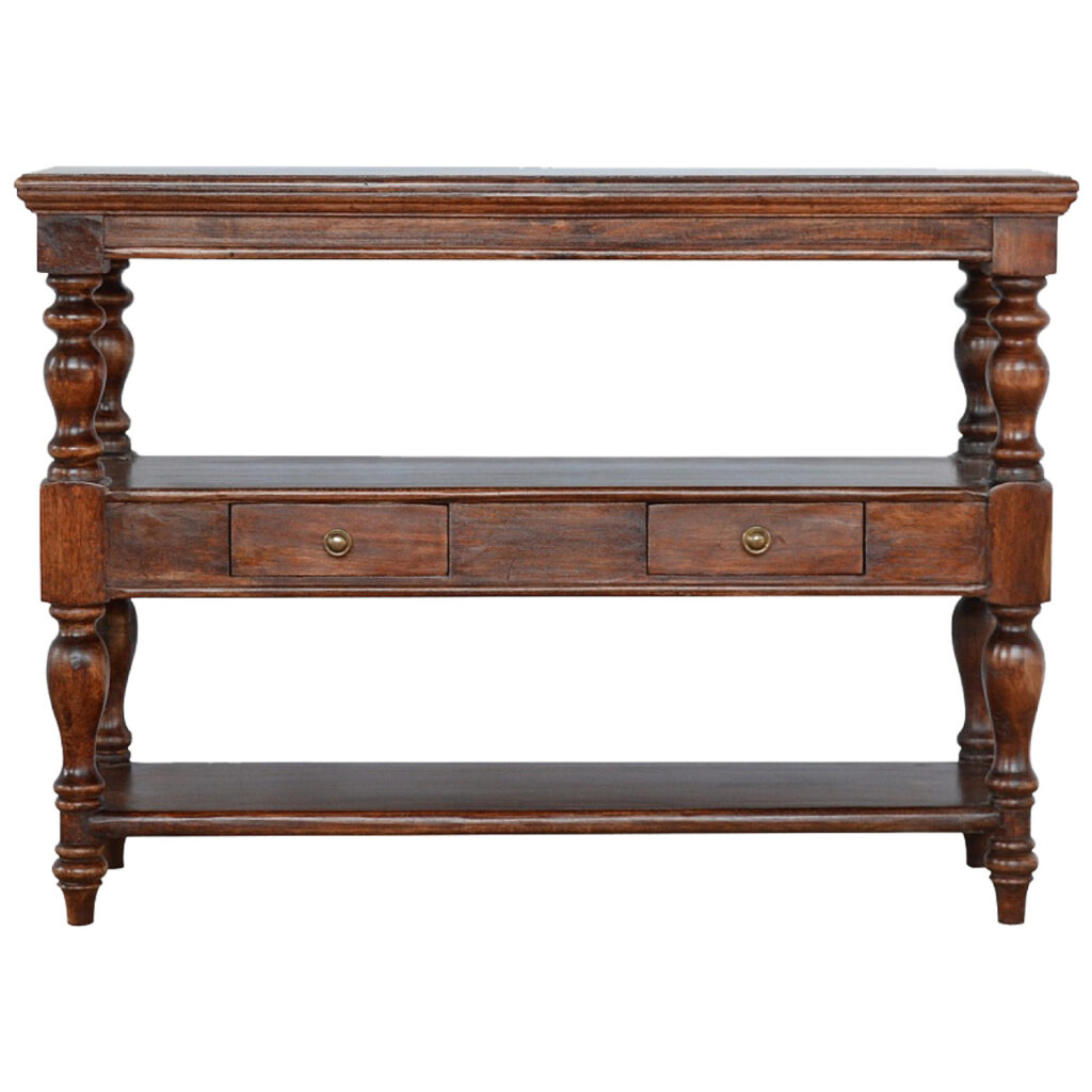 Canada Solid Wood Turned Leg Console Table Suppliers