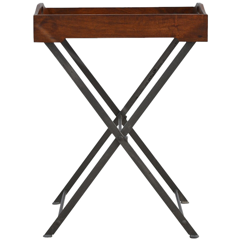 Canada Wood Tray With Cross Iron Base Suppliers