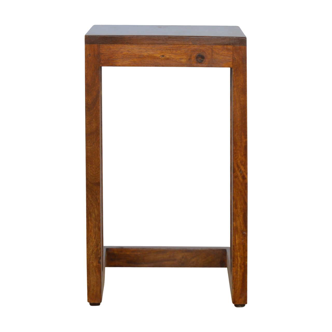 Chestnut Finish One-sided End Table for reselling