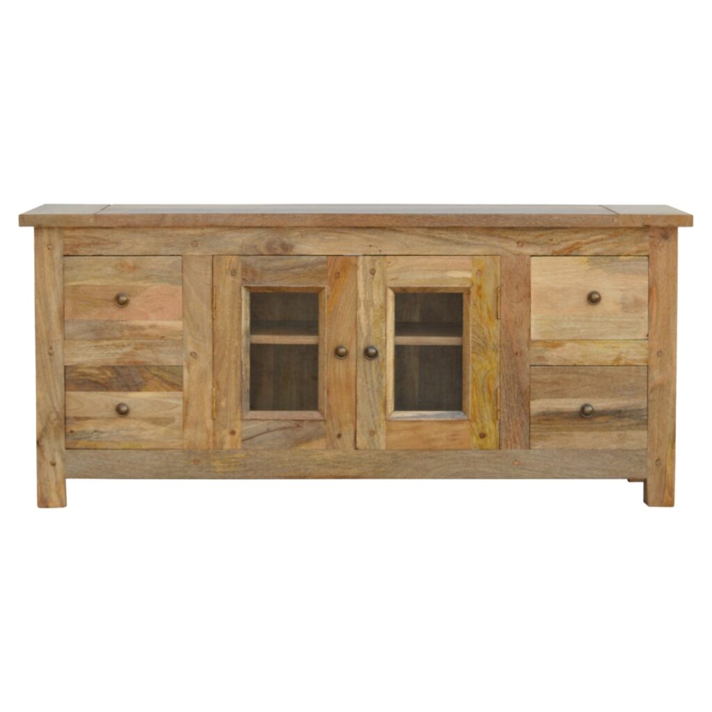 Canada Granary Glazed 4 Drawer TV Unit Suppliers
