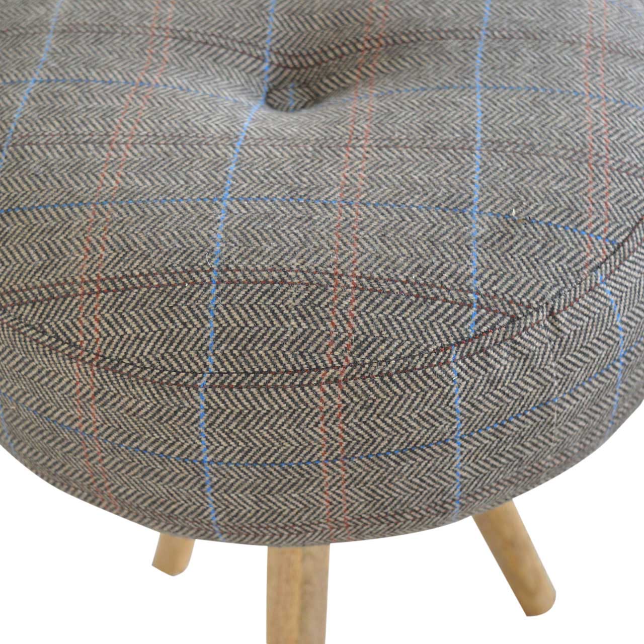 wholesale Tripod Stool with Tweed Seat Pad for resale