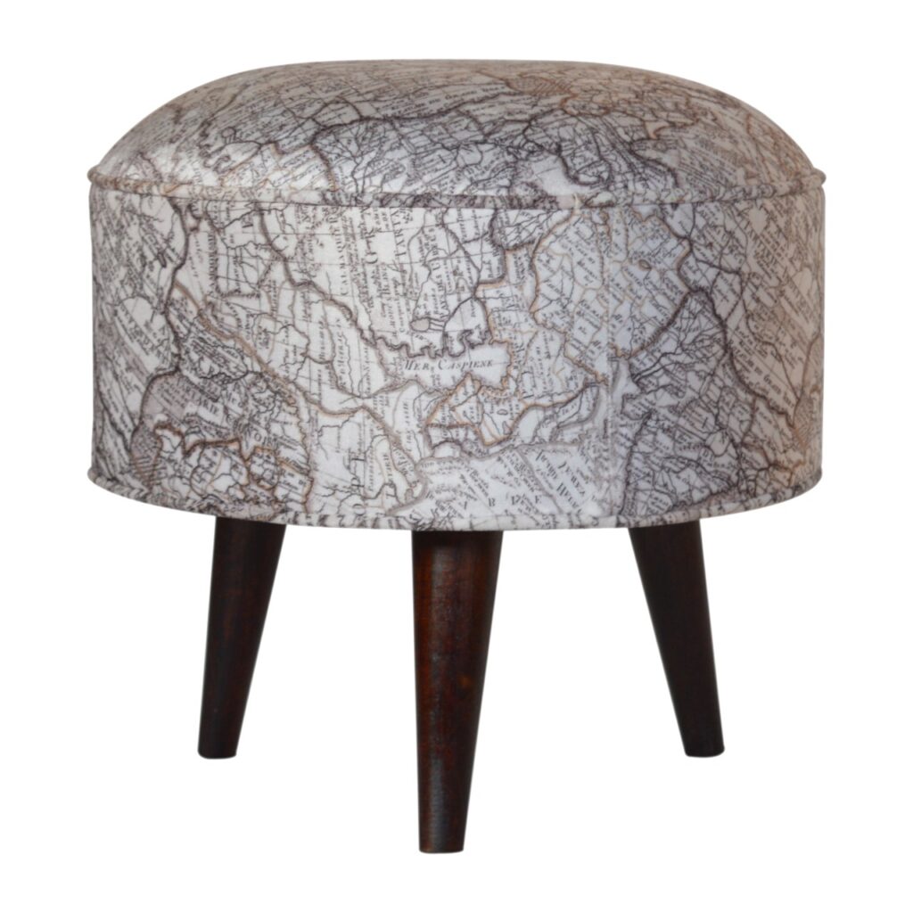 Canada IN1017 - Map Printed Footstool Suppliers