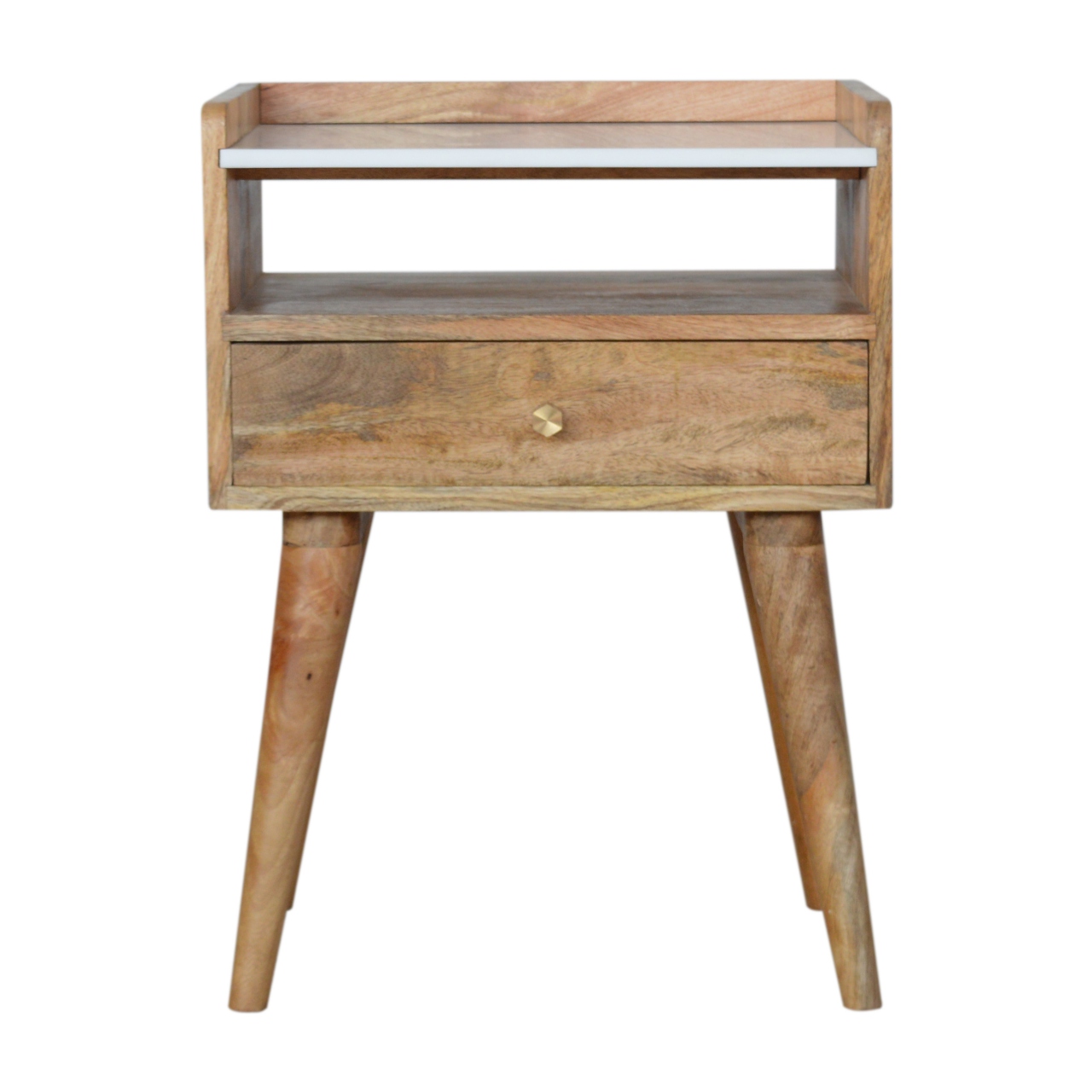 Canada Open Slot Nightstand with White Top Suppliers