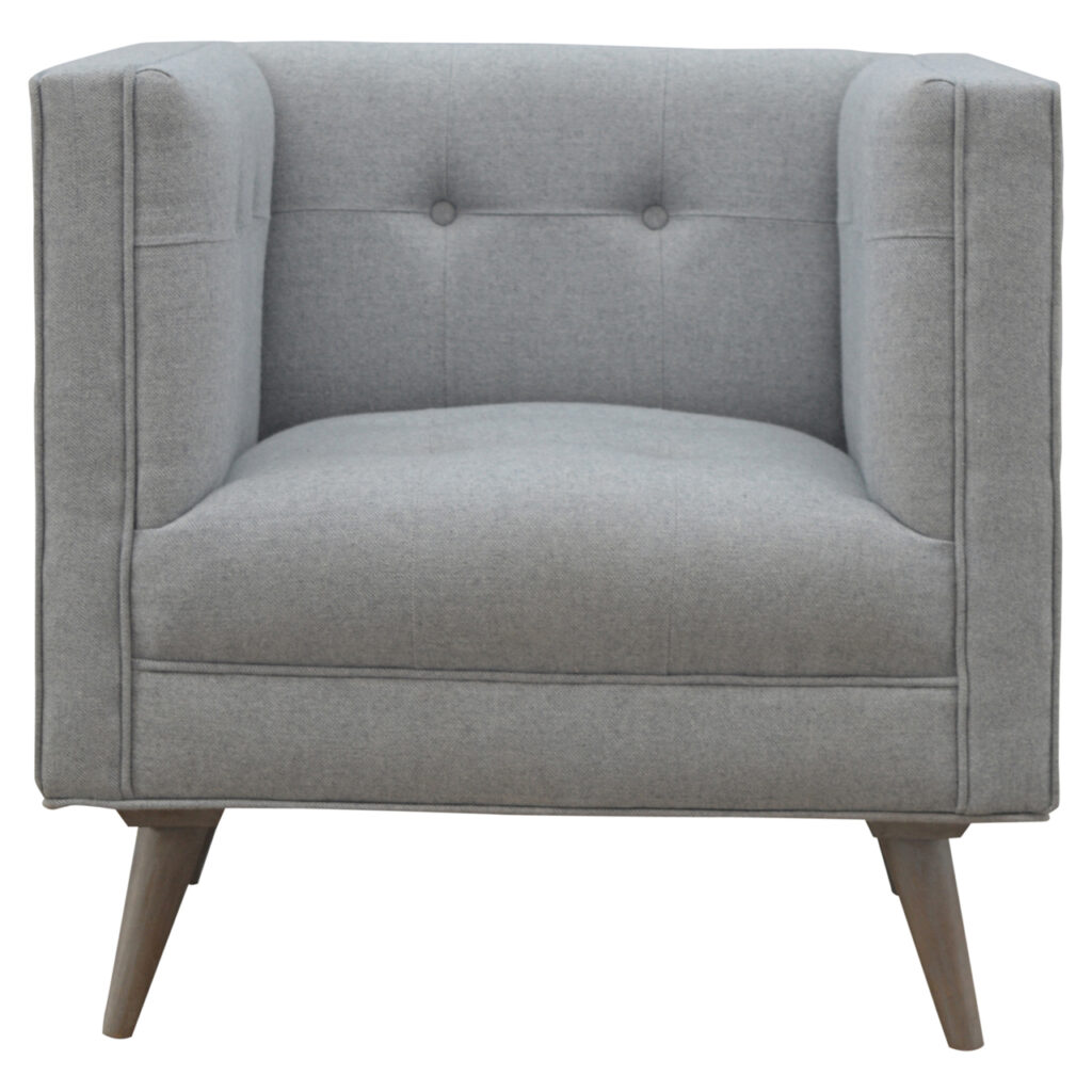 Canada Grey Tweed Armchair Suppliers