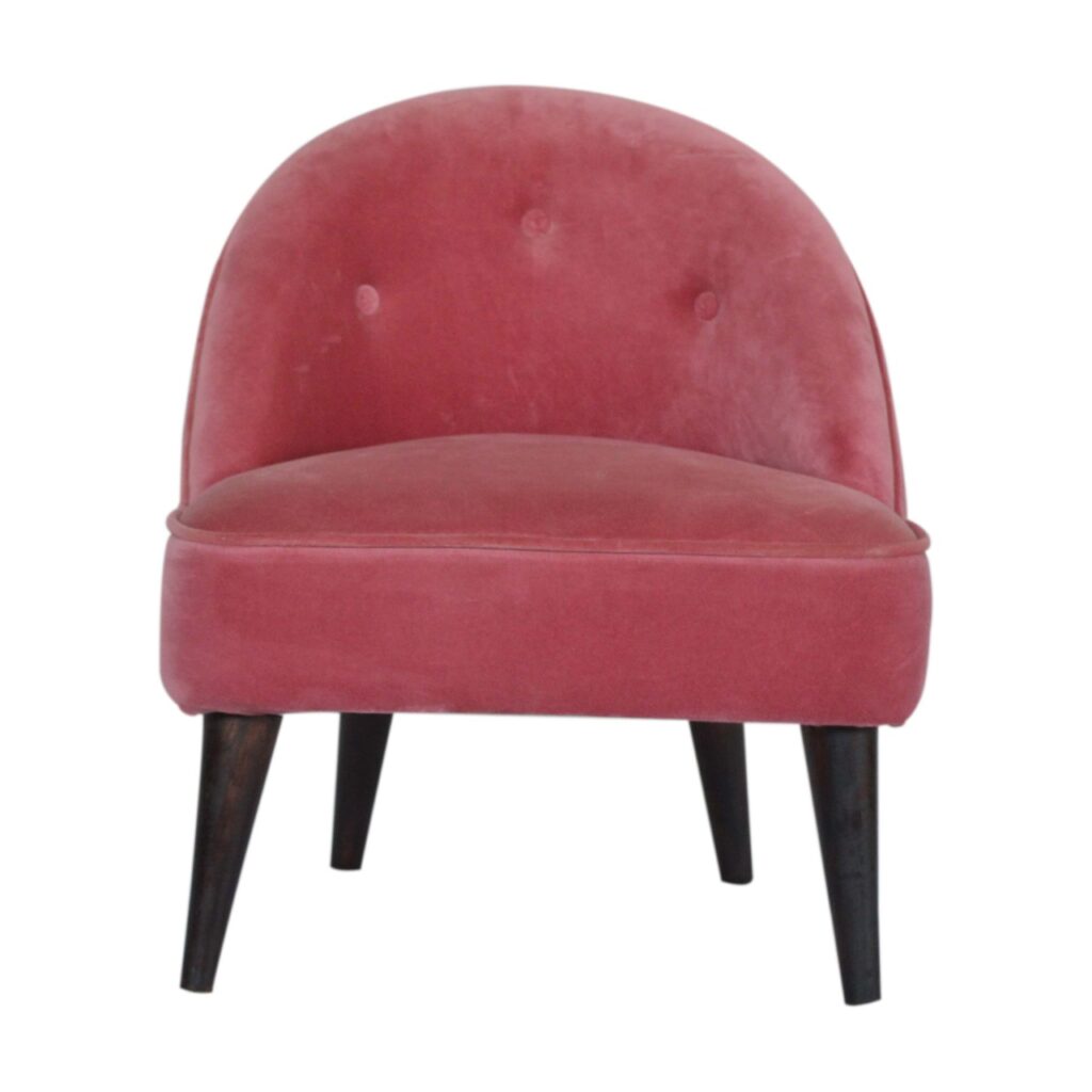 Canada Pink Velvet Deep Button Chair Suppliers