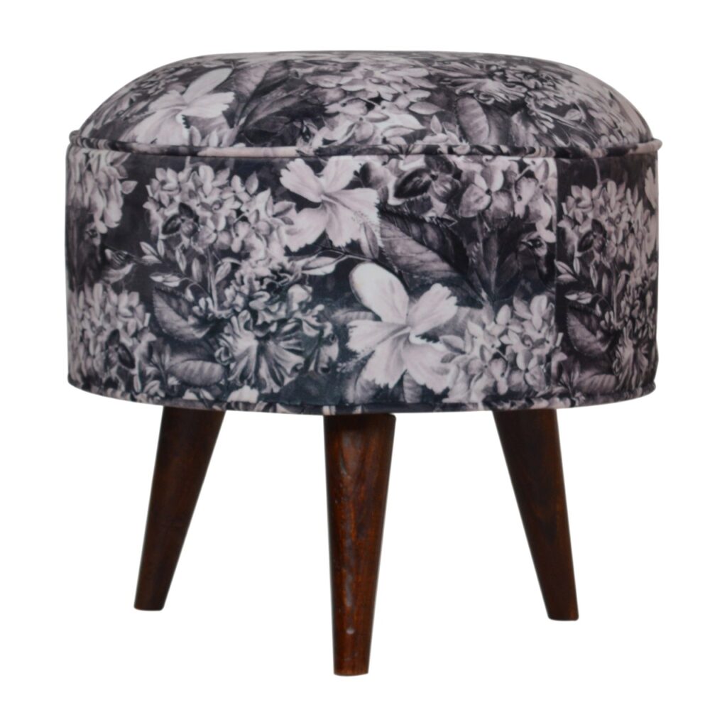 Canada Floral Print Footstool Suppliers