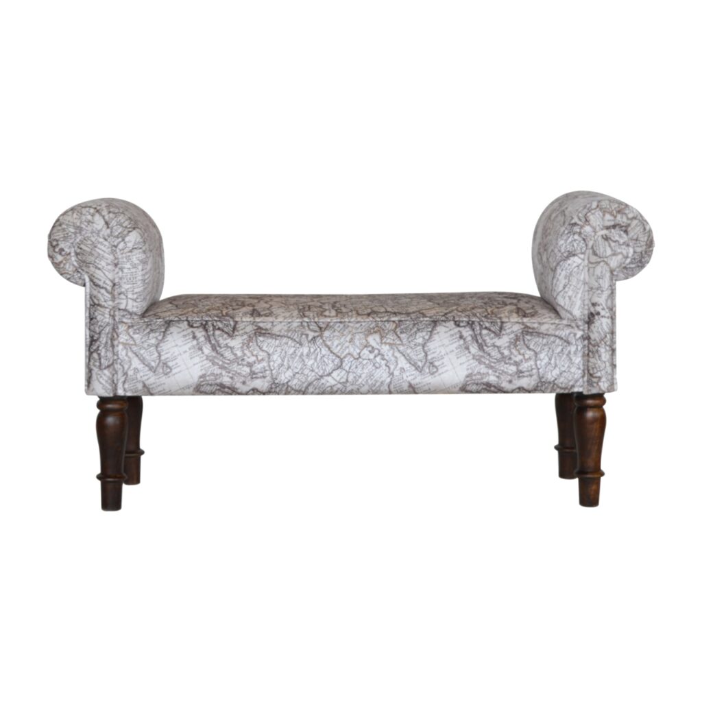 Canada Map Printed Bedroom Bench Suppliers