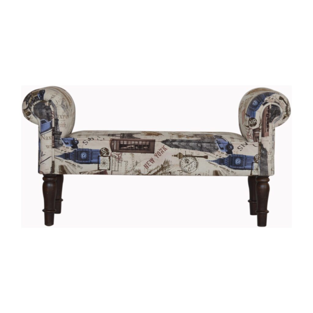 Canada IN1275 - City Printed Bedroom Bench Suppliers
