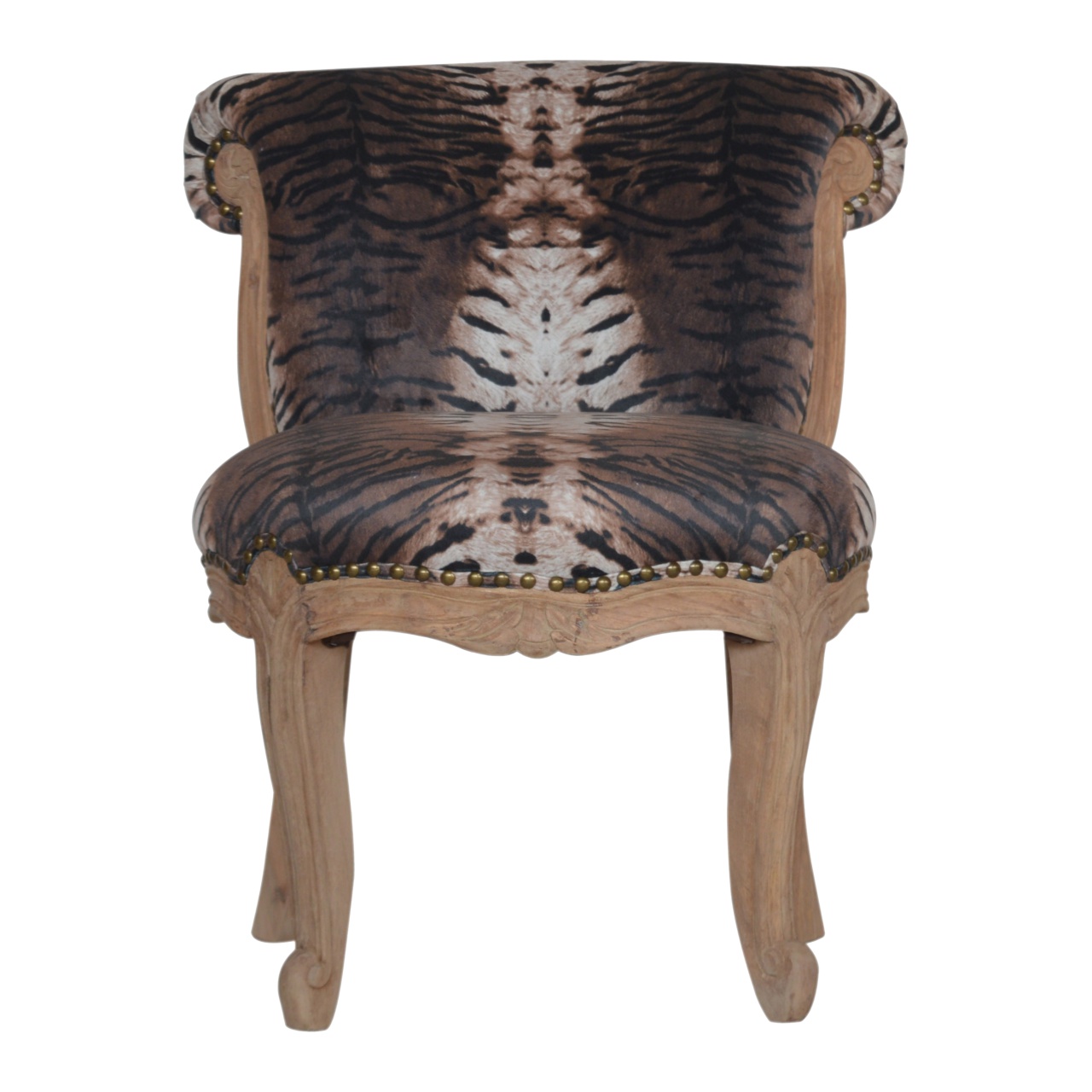 Canada Tiger Printed Studded Chair Suppliers