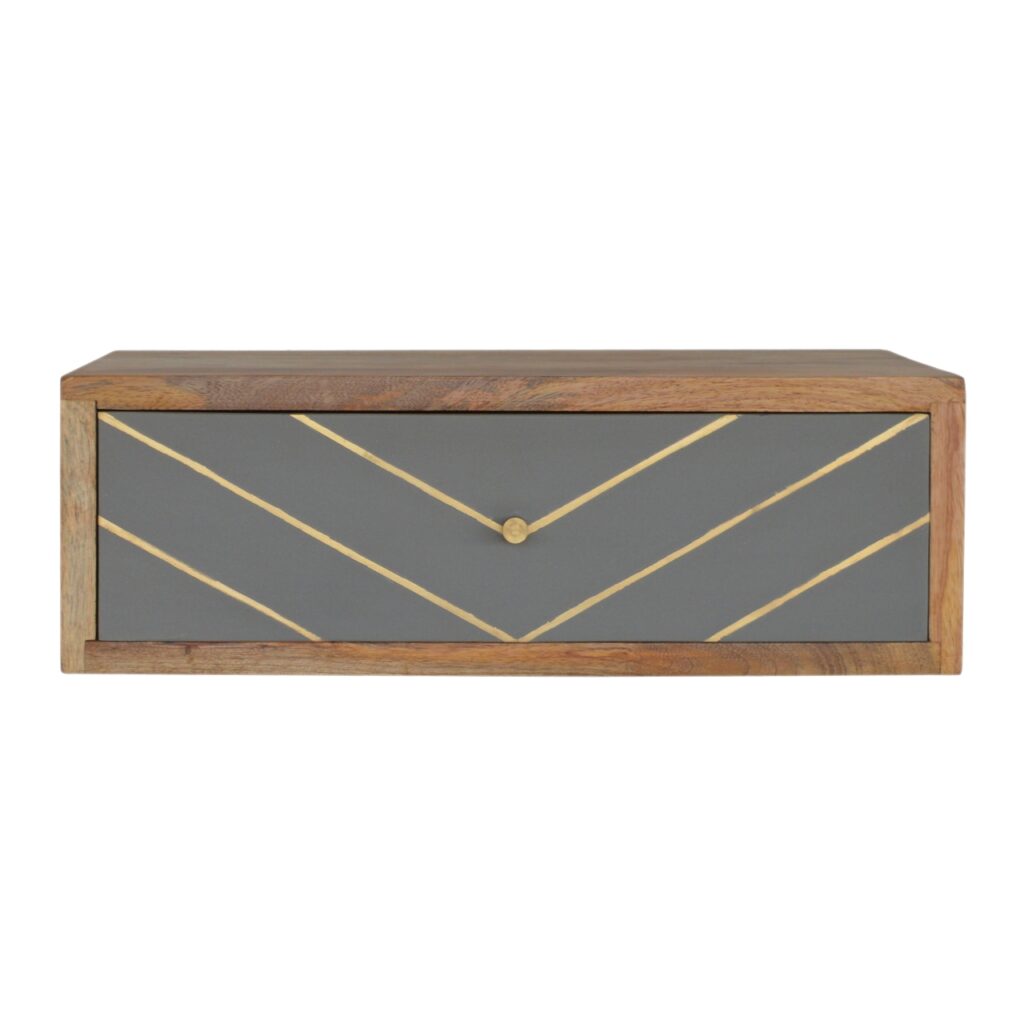 Canada Floating Cement Brass Inlay Nightstand Suppliers