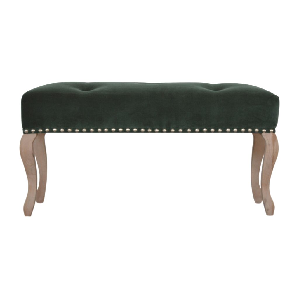 Canada French Style Emerald Velvet Bench Suppliers