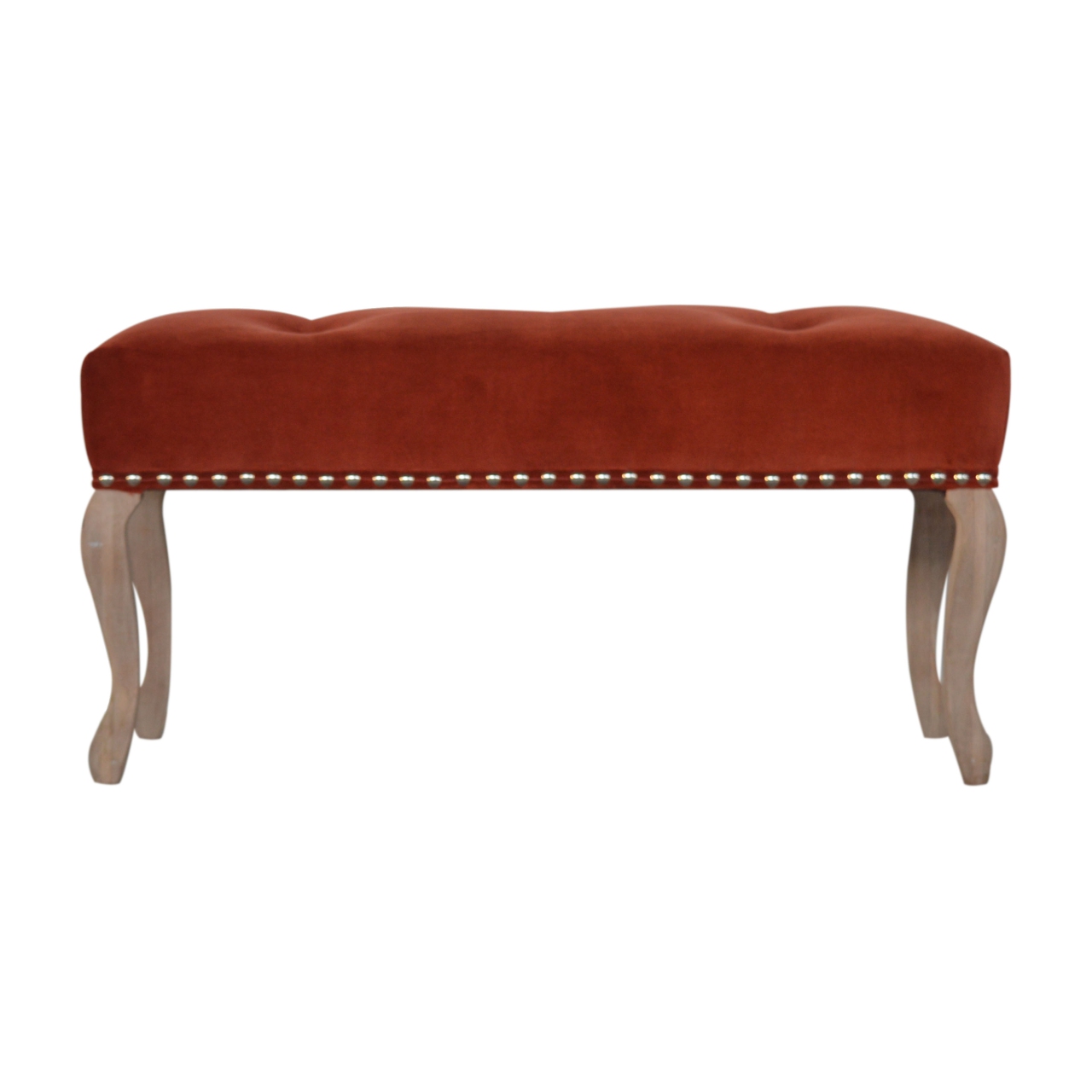 Canada French Style Rust Velvet Bench Suppliers