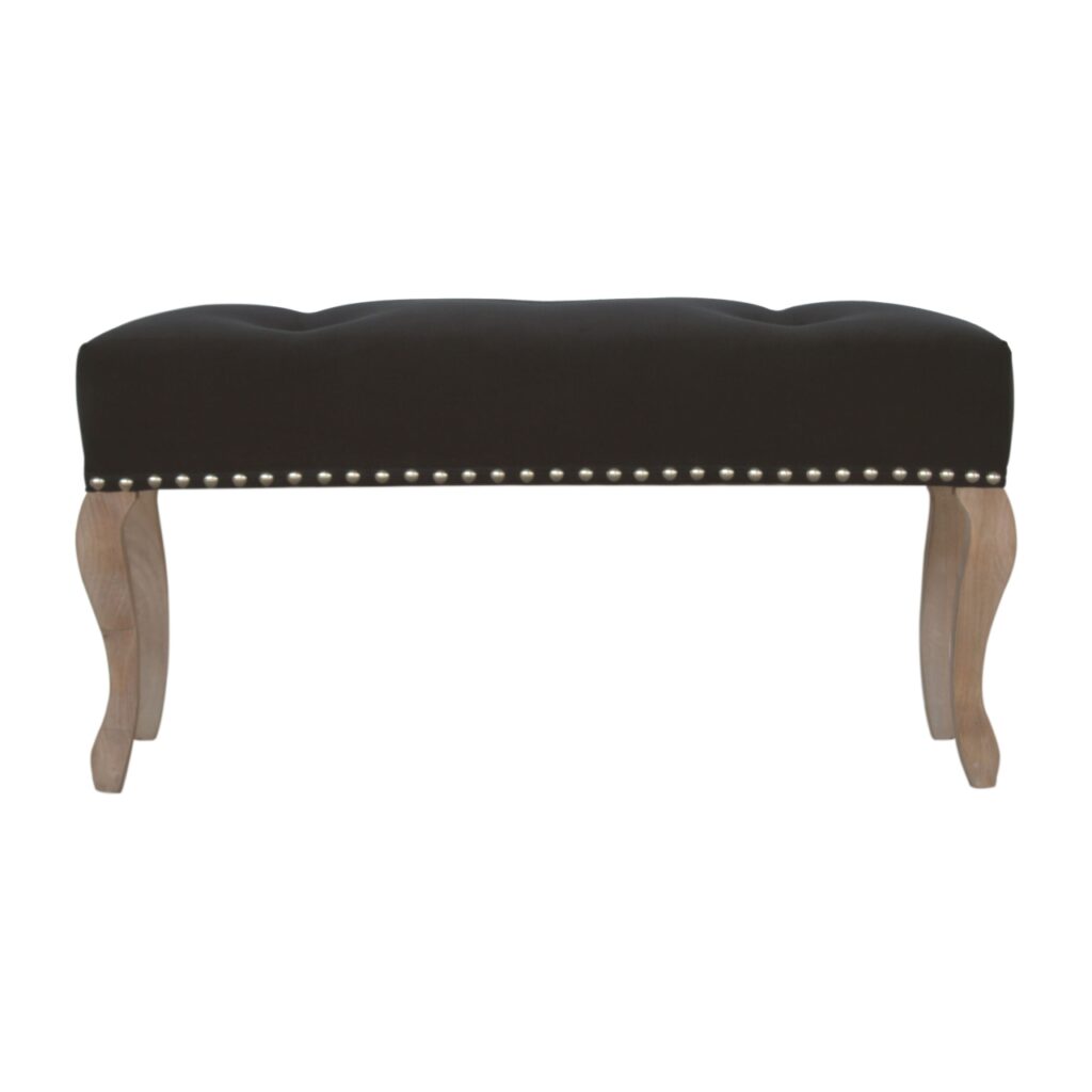 Canada French Style Black Velvet Bench Suppliers