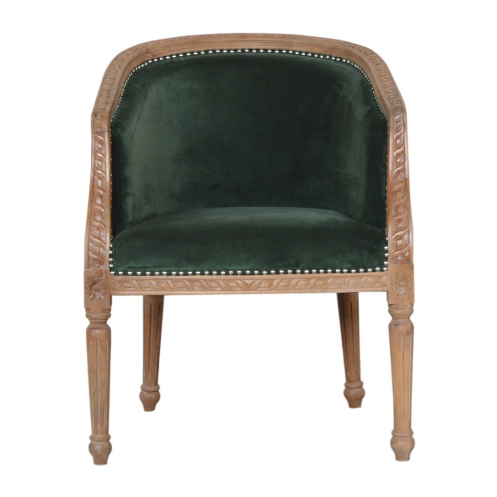 Canada Emerald Velvet Occasional Chair Suppliers